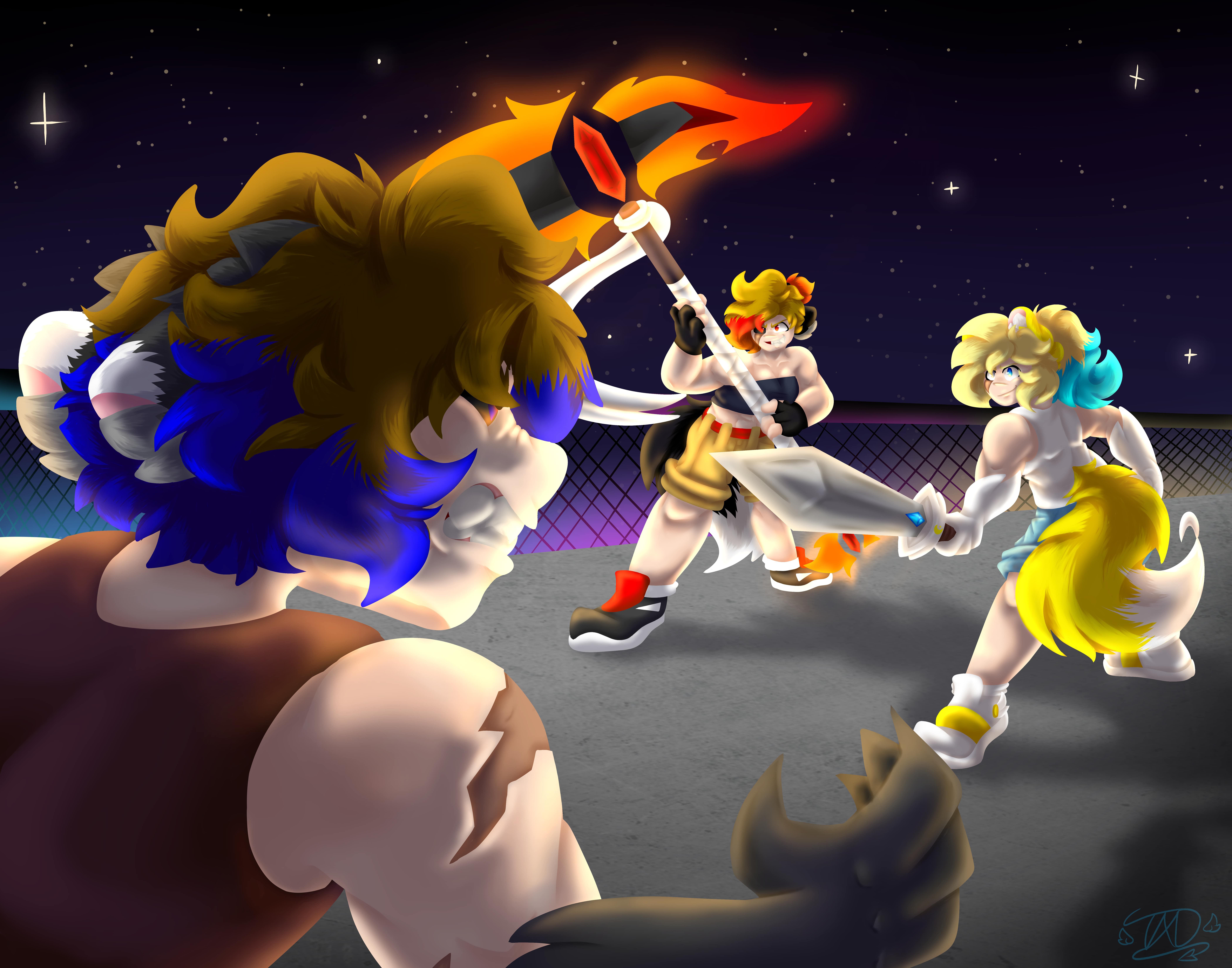 'Standoff' Digital Painting Final 2 – 2024